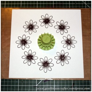 Alls Well That Ends Well - An Inkadinkado Stamping Gear Card - Stamping The Flowers