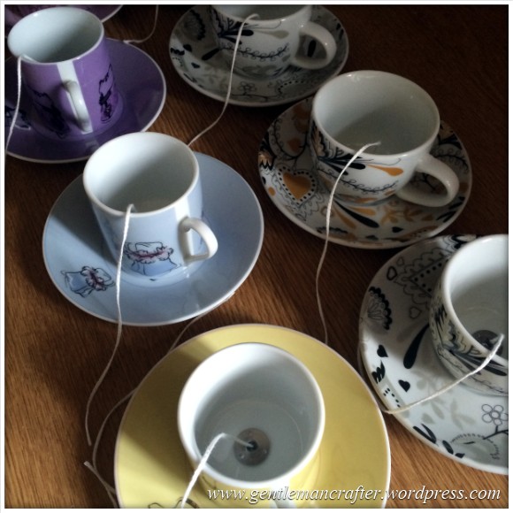 Hand Made Tea Cup Tealights - 1