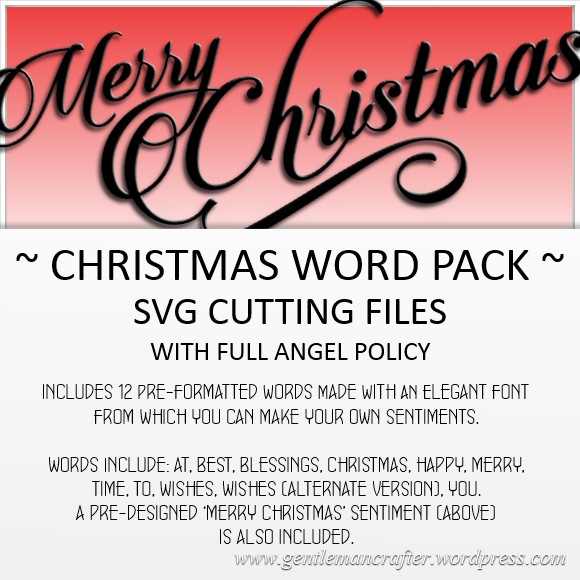 Download Svg Cutting Files Christmas Words Pack Gentleman Crafter SVG Cut Files