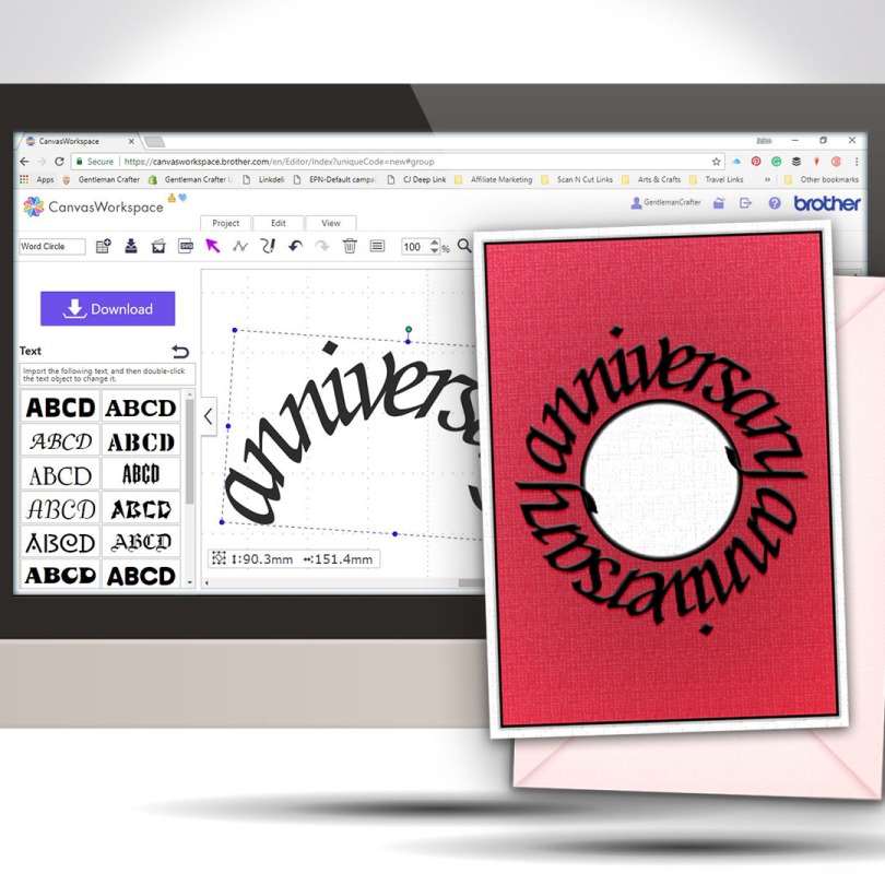 Creating Text On A Circular Path In Canvas Workspace GC