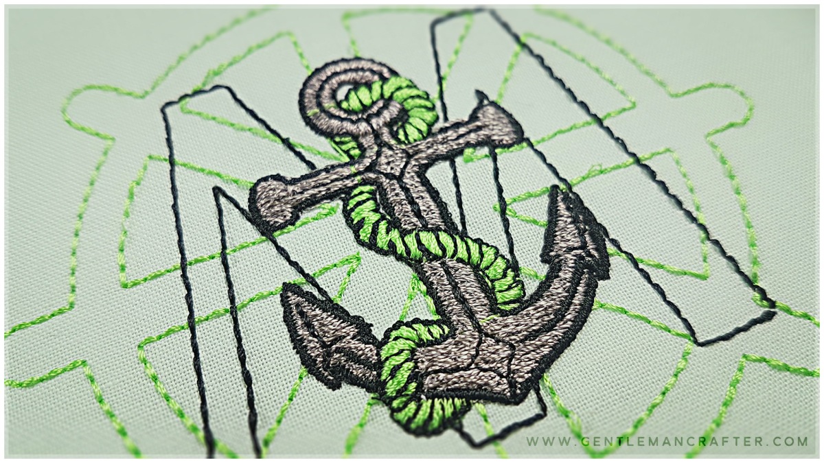 Download Anchors Away Combining Designs In Hatch Embroidery Digitizer 2 Plus Adding Some Lettering Gentleman Crafter SVG Cut Files
