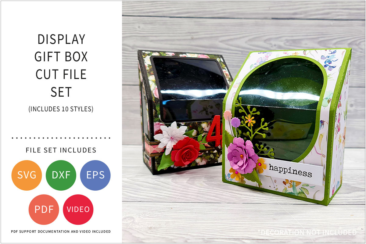Display Gift Box Cut File Set